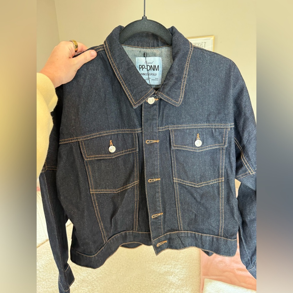 Princess Polly- Hughes Jacket- Dark Wash Denim - Picture 2 of 6